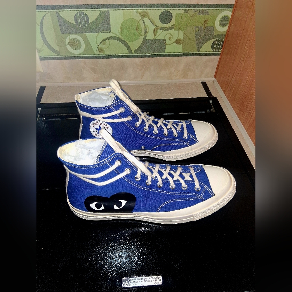 Converse x Comme des Garçons PLAY Chuck 70 High - Blue (Men’s 12)